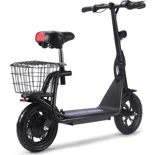 MotoTec MotoTec - MotoTec Metro 36v 350w Lithium Electric Scooter Black | MT-Metro-36v-350w_Black