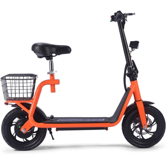 MotoTec MotoTec - MotoTec Metro 36v 350w Lithium Electric Scooter Orange | MT-Metro-36v-350w_Orange