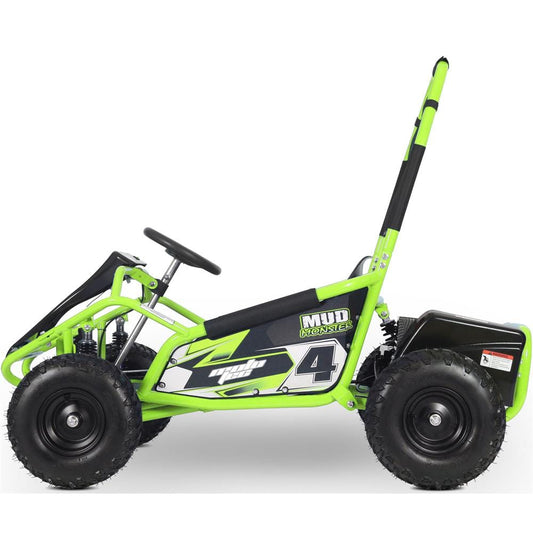 MotoTec MotoTec - MotoTec Mud Monster Kids Electric 48v 1000w Go Kart Full Suspension Green | MT-GK-Mud-1000w_Green