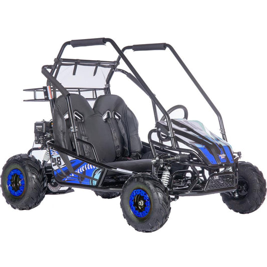 MotoTec MotoTec - MotoTec Mud Monster XL 212cc 2 Seat Go Kart Full Suspension Blue | MT-GK-Mud-XL-212cc_Blue