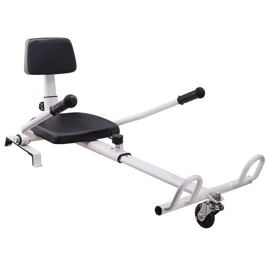 MotoTec MotoTec - MotoTec Self Balancing Scooter Go Kart Attachment White | MT-HoverGoKart_White
