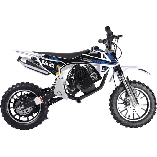 MotoTec MotoTec - MotoTec Warrior 52cc 2-Stroke Kids Gas Dirt Bike Black | MT-DB-52cc-Warrior_Black