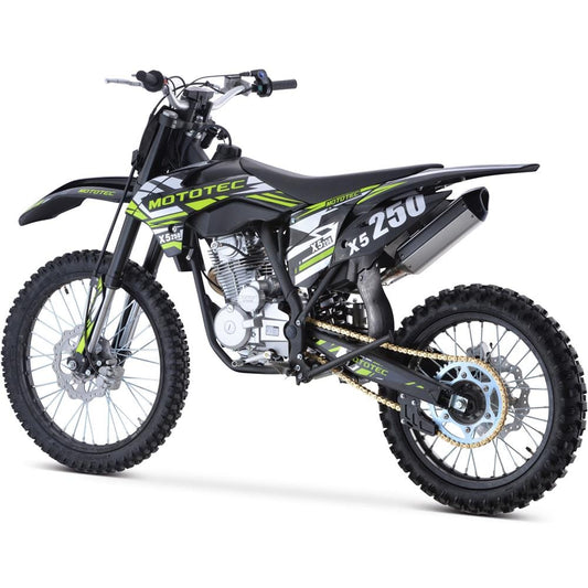 MotoTec MotoTec - MotoTec X5 250cc 4-Stroke Gas Dirt Bike Black | MT-DB-X5-250cc_Black