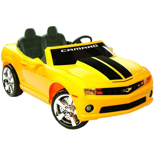 MotoTec MotoTec - NPL Chevrolet Racing Camaro 12v Car Yellow | NPL-0820