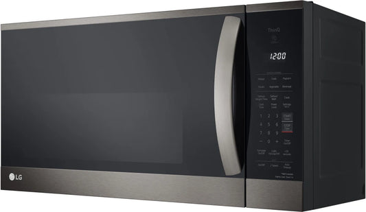 LG - 1.8 cu. ft. Smart Over the Range Microwave Oven with EasyClean in PrintProof Black Stainless Steel - MVEM1825D