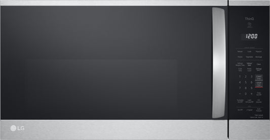 LG - 1.8 cu. ft. 30 in. W Smart Over the Range Microwave Oven with EasyClean in PrintProof Stainless Steel 1000-Watt - MVEM1825F