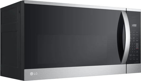 LG - 1.8 cu. ft. 30 in. W Smart Over the Range Microwave Oven with EasyClean in PrintProof Stainless Steel 1000-Watt - MVEM1825F