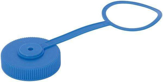 NALGENE Hydration > Bottle Accessories BULK / BLUE WIDE MOUTH LOOP-TOP LIDS