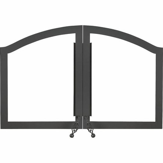 Napoleon Hearth Arched Black Double Door | H335-1K