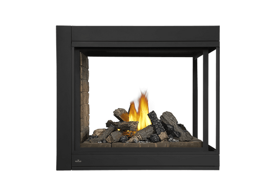 Napoleon Hearth Electric Fireplace Napoleon Ascent Multi-View Peninsula Direct Vent Gas Fireplace | BHD4PGN