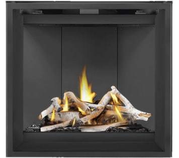 Napoleon Hearth Napoleon BLKAX42 42 Inch Birch Log Set for Altitude X Series Fireplaces - Natural Beige and Brown