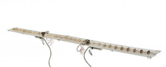 Outdoor Greatroom - 7" X 114" Linear Stainless Steel Gas Burner Insert - DSI Natural Gas - BI7114DSING