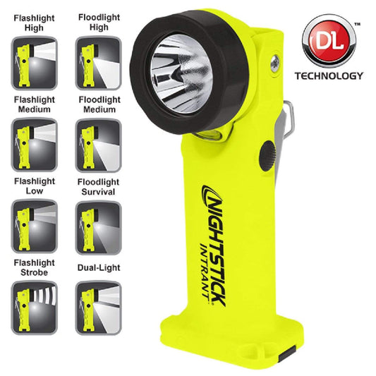 Nightstick Lights : Handheld Lights Nightstick Angle Light 3 AA Yellow 200 Lumens
