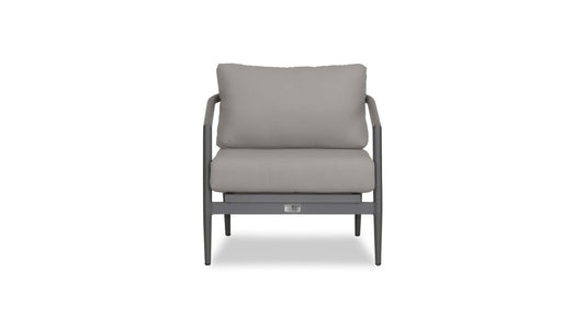 Harmonia Living - Olio Club Chair - Slate/Pebble Gray | OLIO-SL-PG-CC