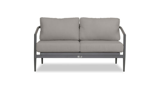 Harmonia Living - Olio Loveseat - Slate/Pebble Gray | OLIO-SL-PG-LS