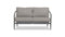 Harmonia Living - Olio Loveseat - Slate/Pebble Gray | OLIO-SL-PG-LS