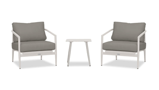 Harmonia Living - Olio 3 Piece Club Chair Set - Urban Stone/Carrera | OLIO-US-CAR-SET104