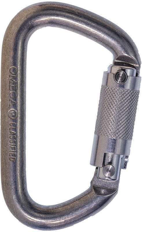 OMEGA PACIFIC Work & Rescue > Omega Carabiners TL BRIGHT NFPA OMEGA 1/2" MODIFIED "D" ALUMINUM
