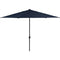 Outdoor Dining Set Hanover MCLRUMB11-NVY Montclair 132 Inch 11-Feet Market Outdoor Umbrella - Navy and Brown