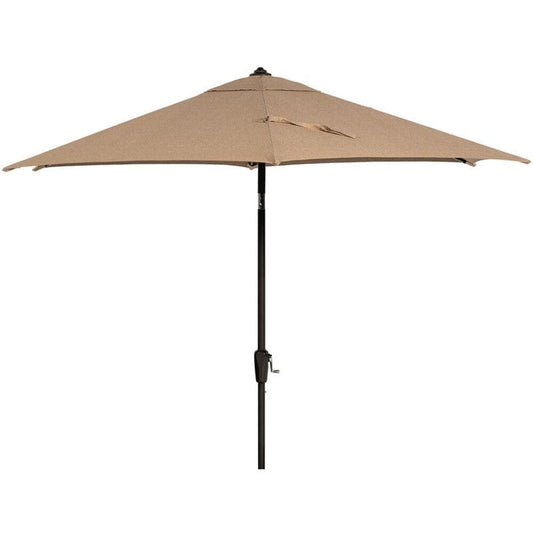 Outdoor Dining Set Hanover MCLRUMB9-TAN Montclair 108 Inch 9-Feet Market Outdoor Umbrella - Tan and Brown