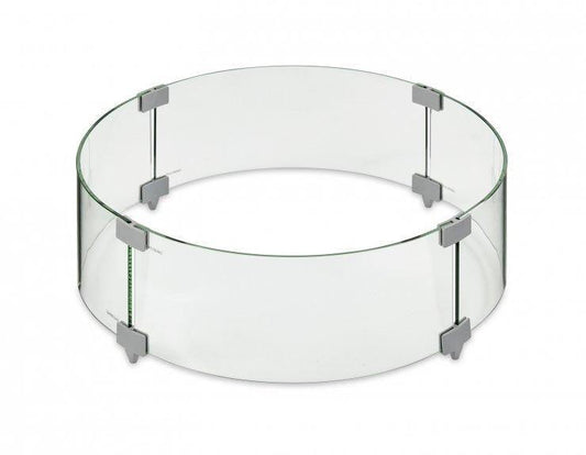 Outdoor Greatroom Fire Pit Table Accessories 20" Round Glass Wind Guard