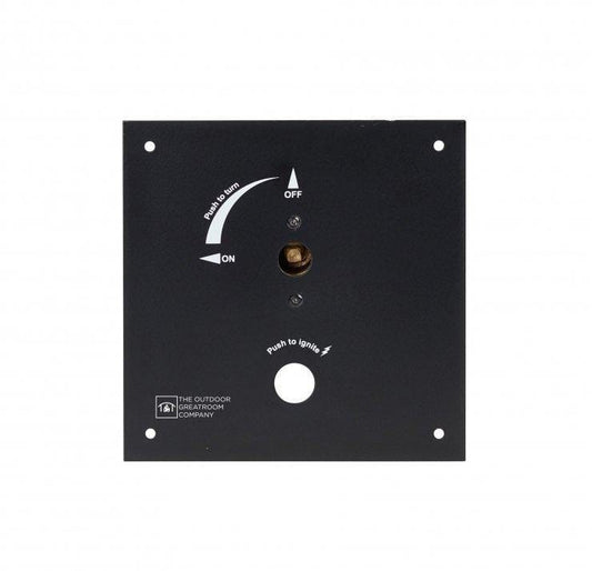 Outdoor Greatroom Fire Pit Table Accessories 6.375" x 6.375" Control Panel with 1/4 turn Key Valve Built In - 3/8" Fitting