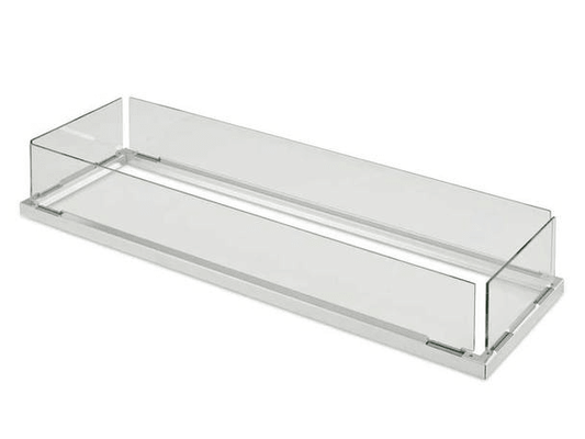 Outdoor Greatroom Fire Pit Table Accessories Folding 12" x 42" Glass Guard (FWG-1242)