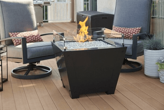 Outdoor Greatroom Fire Pits Axel Square Gas Fire Pit Table (AX-16)
