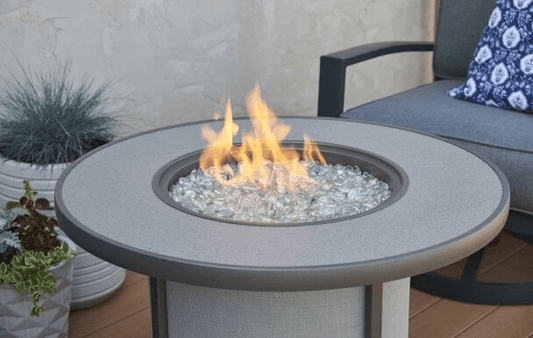 Outdoor Greatroom Fire PIts THE OUTDOOR GREATROOM CO., LLLP - SF-32-GREY-K - 183-SF-32-GREY-K - Grey Stonefire Gas Fire Pit Table
