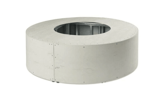 Outdoor Greatroom Linear Crystal Fire Burners 48" Round Ready-to-Finish Fire Pit Table Base (RF48C)