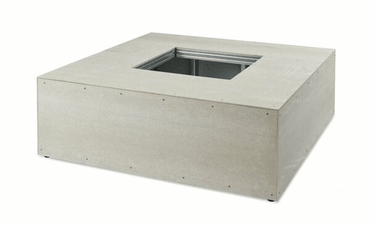 Outdoor Greatroom Linear Crystal Fire Burners 60" X 60" Square Ready-to-Finish Fire Pit Table Base (RF60S)
