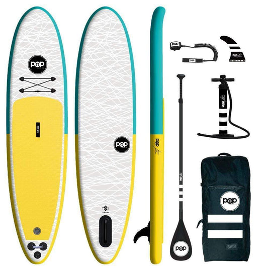 POP Board Co. Paddle Board POP Board Co. - 11'0 PopUp Yellow/Turquoise