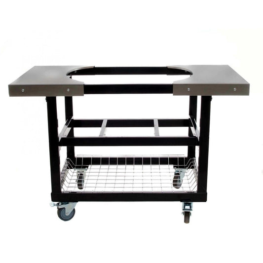 Primo Grills Primo Grills Accessories Primo Grills Cart Base with Basket and SS Side Shelves for Oval JR 200