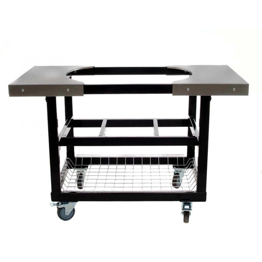 Primo Grills Primo Grills Accessories Primo Grills Cart Base with Basket and SS Side Shelves for Oval LG 300 & XL 400