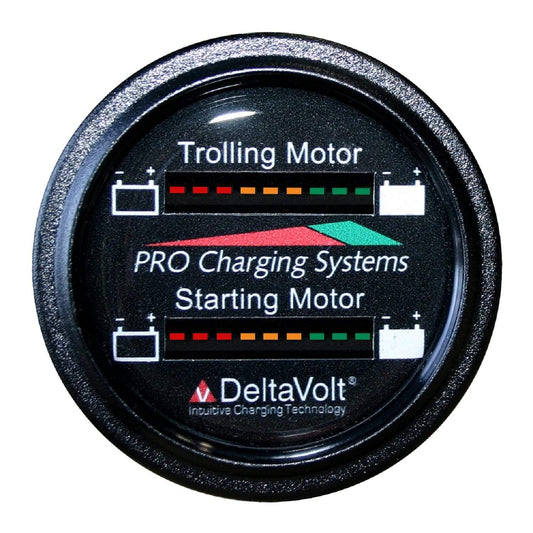 Pro Charging Systems Marine/Water Sports : Batteries & Chargers Dual Pro Dual Battery Fuel Gauge 12V Trolling 12V Starting