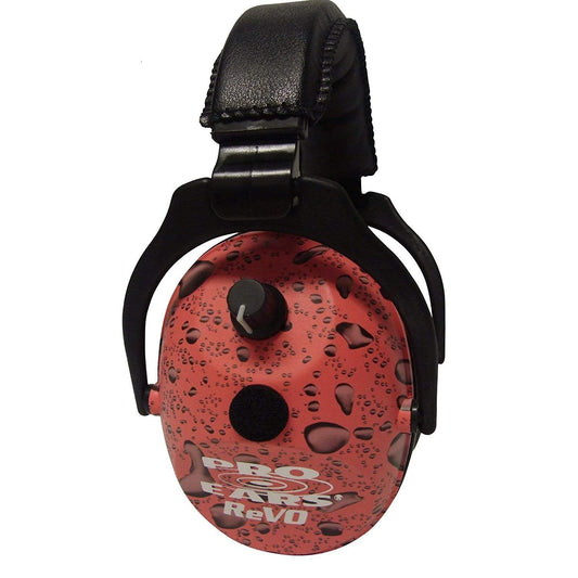 Pro Ears Public Safety/L.E. : Hearing Protection Pro Ears ReVO Electronic Ear Muffs - NRR 25 Pink Rain