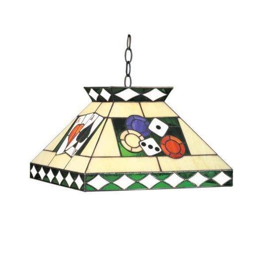 RAM Game Room Billiard Lighting RAM Game Room - 18" TIFFANY POKER PENDANT