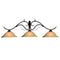 RAM Game Room Billiard Lighting RAM Game Room - 3 SHADE MONACO FIXTURE OIL RUBBED BRONZE