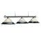 RAM Game Room Billiard Lighting RAM Game Room - 60" 3 LT BILLIARD LIGHT- MATTE BLK/ST