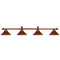 RAM Game Room Billiard Lighting RAM Game Room - 78" 4 LT BILLIARD LIGHT-CHESTNUT