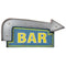 RAM Game Room Indoor Décor RAM Game Room - METAL SIGN-BAR ARROW (BLUE/YELLOW)
