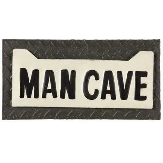 RAM Game Room Indoor Décor RAM Game Room - METAL SIGN-MAN CAVE LICENSE PLATE