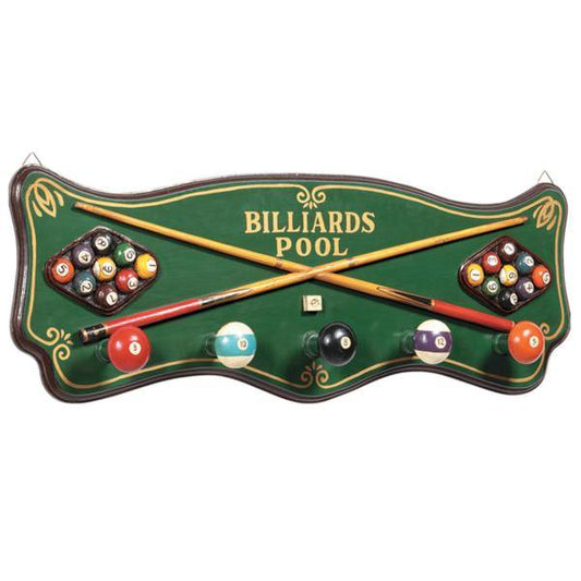 RAM Game Room Indoor Décor RAM Game Room - PUB SIGN-BILLIARDS COAT RACK