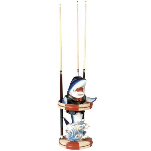 RAM Game Room Indoor Décor RAM Game Room - SHARK-BLUE POOL CUE HOLER