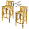 RAM Game Room RAM Furniture > Bamboo Furniture RAM Game Room - SET OF TWO BAMBOO TIKI BAR STOOLS