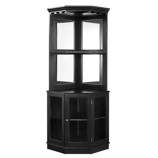 RAM Game Room RAM Furniture > Bars & Cabinets RAM Game Room - CORNER BAR CABINET - BLACK