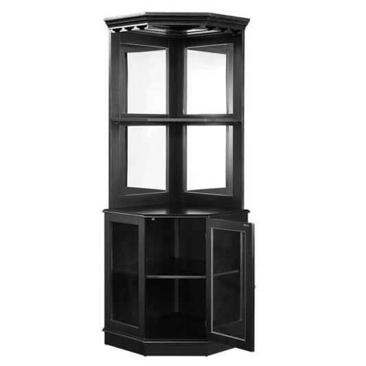 RAM Game Room RAM Furniture > Bars & Cabinets RAM Game Room - CORNER BAR CABINET - BLACK