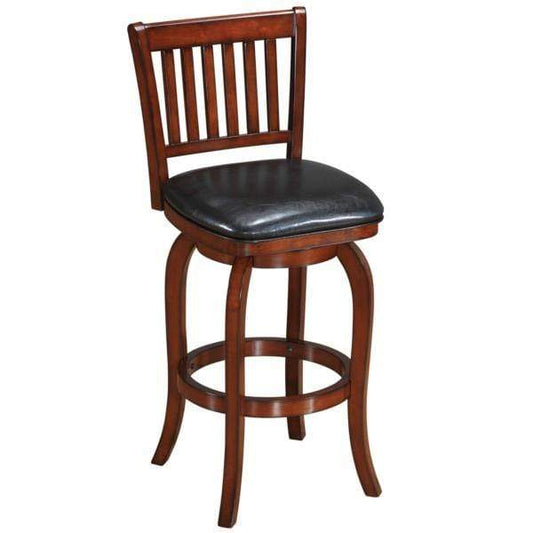 RAM Game Room RAM Furniture > Barstools RAM Game Room - BACKED BARSTOOL SQUARE SEAT - CHESTNUT