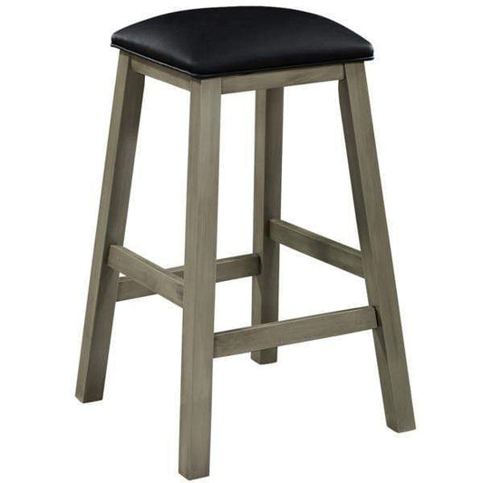 RAM Game Room RAM Furniture > Barstools RAM Game Room - SQUARE BACKLESS BARSTOOL / ANTIQUE WHITE