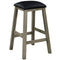 RAM Game Room RAM Furniture > Barstools RAM Game Room - SQUARE BACKLESS BARSTOOL / ANTIQUE WHITE